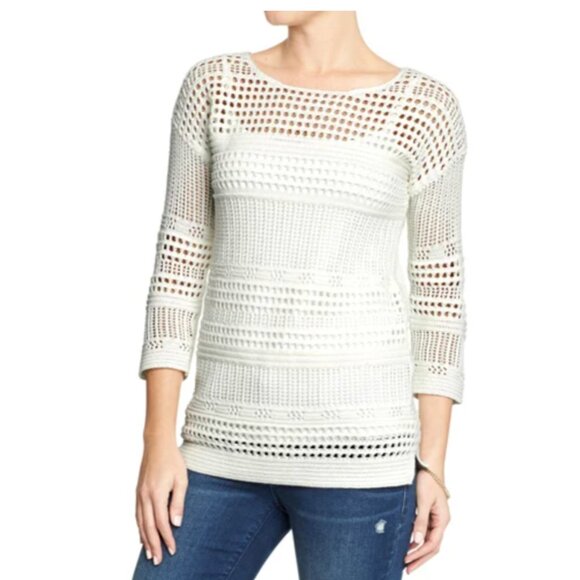 Old Navy open weave cotton sweater size XXL - Picture 3 of 13
